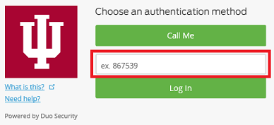 Duo Enter passcode screen
