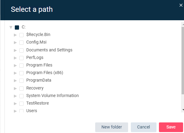 Select a path