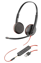 Poly 3325 wired dual-ear USB headset