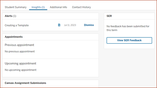 AdRx: Custom alert information on the Insights tab